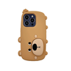 3Dcase DĖKLAS CASE 3D BEAR WITH STAND IPHONE 14