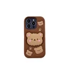 3Dcase DĖKLAS DĖKLAS 3D MEŠKIUKAI SU STOVĖJU IPHONE 13