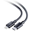 3MK Hyper Cable USB-C - Lightning 20W 1,2m juodos spalvos