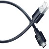 3MK Hyper kabelis USB-A - Micro USB1.2m 5V 2,4A juodos spalvos