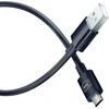 3MK Hyper kabelis USB-A - Micro USB1.2m 5V 2,4A juodos spalvos