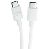 3MK Hyper Kabelis USB-C - USB-C 100W 1.2m baltos spalvos Kabelis