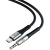 3MK USB-C į Jack 3.5 mm laidas su metalinėmis jungtimis