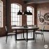 4 minkštų aksominių kėdžių komplektas valgomajam ir svetainei, tamsiai pilkos spalvos ModernHome