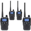 4 nešiojamų radijo stotelių rinkinys PNI PMR R45 PRO 446MHz, 0.5W, 99 programuojami kanalai, 16 PMR ir 38 CTCSS bei 104 DCS tonai, 5 lygių Squelch, VOX, TOT, BCL, Scan, Roger Beep