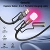 4Smarts 4in1 USB-C Cable Set Explorer 60W 1m juodas
