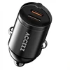 Accezz automobilinis įkroviklis | Greitasis įkroviklis su 2 prievadais – 2x USB-C 65 W – Juodas