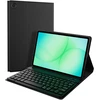 Accezz „Bluetooth“ klaviatūros dėklas su stovu, skirtas Samsung Galaxy Tab A11 Plus – QWERTZ / DE – Juodas
