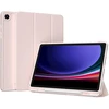 Accezz išmanusis silikoninis atverčiamas dėklas, skirtas Samsung Galaxy Tab A9 Plus – rožinis