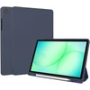 Accezz išmanusis silikoninis atverčiamas dėklas, skirtas Samsung Galaxy Tab A11 Plus / A9 Plus – tamsiai mėlynas