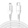 Accezz MFI sertifikuotas Lightning į USB-C laidas – 2 m – Baltas