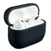 Accezz natūralios odos dėklas, skirtas AirPods Pro 2 – tamsiai mėlynas