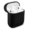 Accezz natūralios odos dėklas, skirtas Airpods 1 / 2 – Juodas