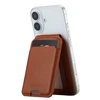 Accezz odinis dėklas-piniginė su stovo funkcija – tinka MagSafe ir Qi2 – Sienna Brown