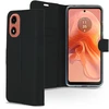 Accezz piniginės tipo TPU atverčiamas dėklas, skirtas Motorola Moto G04 / G24 – Juodas