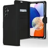 Accezz piniginės tipo TPU atverčiamas dėklas, skirtas Samsung Galaxy A14 (5G/4G) – juodas