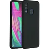 Accezz skysto silikono dėklas, skirtas Samsung Galaxy A40 – Juodas