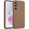 Accezz skysto silikono dėklas, skirtas Samsung Galaxy A35 – šviesiai rudas