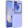 Accezz skysto silikono dėklas, skirtas Samsung Galaxy Z Flip 6 – violetinis