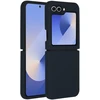 Accezz skysto silikono dėklas, skirtas Samsung Galaxy Z Flip 6 – tamsiai mėlynas
