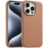 Accezz skysto silikono dėklas su MagSafe, skirtas iPhone 15 Pro Max – šviesiai rudas