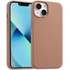 Accezz skysto silikono dėklas su MagSafe, skirtas iPhone 13 Mini – šviesiai rudas