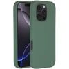 Accezz skysto silikono dėklas su MagSafe, skirtas iPhone 16 Pro – tamsiai žalias