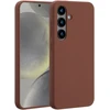 Accezz skysto silikono dėklas su MagSafe, skirtas Samsung Galaxy S24 – New Tea Brown