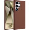 Accezz skysto silikono dėklas su MagSafe, skirtas Samsung Galaxy S24 Ultra – New Tea Brown