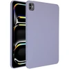Accezz skysto silikono nugarėlės dėklas su laikikliu rašikliui, skirtas iPad Pro 11 (2025) M5 / (2024) M4 – violetinis
