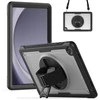Accezz tvirtas galinis dangtelis su peties dirželiu, skirtas Samsung Galaxy Tab A9 Plus – skaidrus