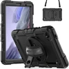 Accezz tvirtas galinis dangtelis su peties dirželiu, skirtas Samsung Galaxy Tab A7 Lite – juodas