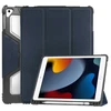Accezz tvirtas „trifold“ atverčiamas dėklas, skirtas iPad 9 (2021) 10.2 col. / iPad 8 (2020) 10.2 col. / iPad 7 (2019) 10.2 col. – tamsiai mėlynas