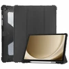 Accezz tvirtas „trifold“ tipo dėklas su atlenkiamu dangteliu, skirtas Samsung Galaxy Tab A9 Plus – juodas