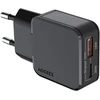 Accezz Ultra plonas GaN įkroviklis – USB-C + USB-A – 30 W – Juodas