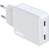 Accezz Ultra Slim GaN įkroviklis – 2x USB-C – 65 W – Baltas
