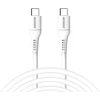 Accezz USB-C į USB-C laidas – 2 m – Baltas