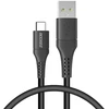Accezz USB-C į USB laidas – 0,2 m – Juodas