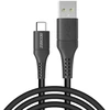 Accezz USB-C į USB laidas – 2 m – Juodas