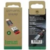 Adapteris 4smarts Data Blocker USB-C to USB-A/USB-C juodas 2vnt