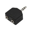 Adapteris BLOW 3.5mm M, 2×3.5mm F, juodas 91-217