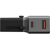 Adapteris Energea TravelWorld 1A1C 25W juodas gunmetal