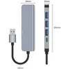 Adapteris HUB 5in1 Tech-Protect V0-HUB pilkos spalvos