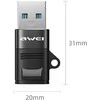 AWEI Adapteris CL-13 USB-C/USB-A juodos spalvos