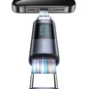USAMS Adapteris AU18 USB-C – USB-CDigital Ekranas 100W steel/aluminum SJ682TC01 (US-SJ682)
