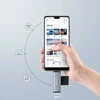 Adapteris USB + USB-C SD kortelių skaitytuvas + Micro SD Tech-Protect UltraBoost pilkos spalvos