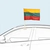 Aka_Baltic Lietuvos valstybės vėliavėlė automobiliui, 30x50 cm, su plastikiniu koteliu