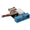 Akasa vidinis USB 3.1 į vidinį USB 3.0 adapterį - 40 cm