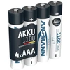 Akumuliatorius HR03 (AAA) 1.2V 1100mAh Ni-Mh ANSMANN (4vnt pakuotėje)