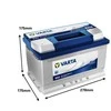 Akumuliatorius Varta BD E43, 72 Ah, 680 A, 12 V